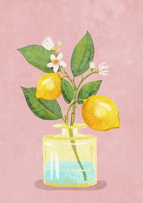 Ilustratie Lemon Bunch In Vase, Raissa Oltmanns