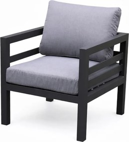 Fabri lounge tuinstoel aluminium antraciet