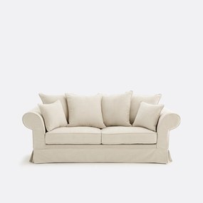 2-, 3- of 4-zitsbank met afneembare hoezen, in gemêleerd polyester, ADELIA