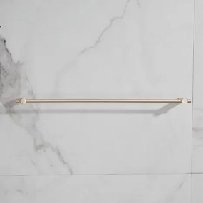 Saniclear Academy handdoek houder 60cm geborsteld messing mat goud