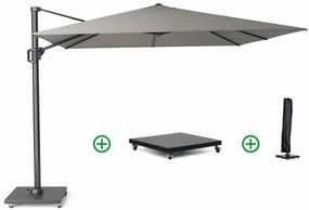 Platinum Challenger zweefparasol 3x3m  T2 premium (incl. voet en hoes) manhattan