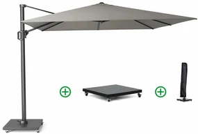 Platinum Challenger zweefparasol 3x3m T2 premium (incl. voet en hoes) manhattan