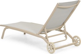 Domani Furniture Bellorio Ligbed Verstelbaar Aluminium Zand/Beige