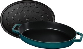 Staub Specialities Ovenschaal Vis 33 cm, Ovaal, La-mer - Specialities - Staub