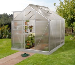 Vitavia Triton serre - 3,8m² - met 6 mm polycarbonaat - Aluminium