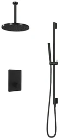 Hotbath Cobber IBS23CR inbouwdouche met 30cm plafondbuis, 30cm hoofddouche en glijstang chroom