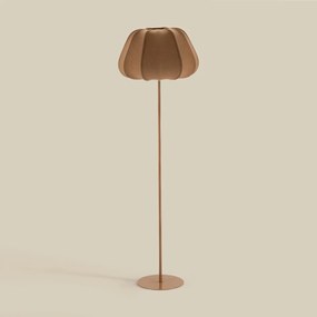 Vloerlamp Met Stoffen Kap Bruin