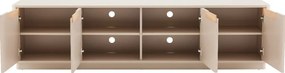 Mat Tv-meubel Grijsbeige - 200x40x51cm.