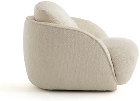 Ronde XL-fauteuil in bouclé, Alpine