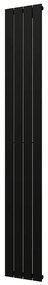 Plieger Cavallino Retto designradiator verticaal enkel middenaansluiting 2000x298mm 666W mat zwart 7250326