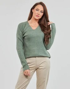 Trui Kaki Only  ONLCAMILLA V-NECK L/S PULLOVER KNT