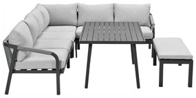 Garden Impressions Tarera lounge dining set 6-delig - donker grijs
