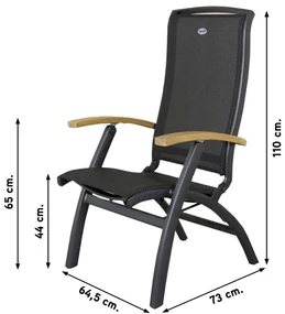 Hartman Da Vinci / Sonata 160 cm. verstelbare tuinset