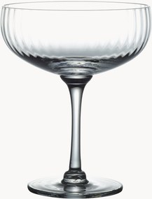 Mondgeblazen kristallen cocktailglazen Ripple, 4-delig