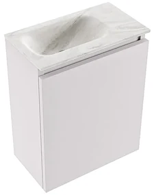Mondiaz Ture DLux toiletmeubel 40cm cale met wastafel ostra links zonder kraangat