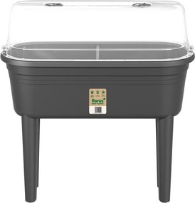 Florus Kweektafel Set - Incl. Kweekhuis - 78 cm Werkhoogte - Antraciet - Moestuinbak