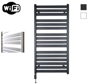 Sanicare HVW - Moda electrische WifiRadiator - 120x60cm - mat zwart met thermostaat zwart - linksonder HLDWZ 601200/A