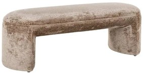 Richmond Interiors Fargo Luxe Bankje Zachte Chenille Stof Taupe