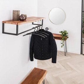 Houten Kapstok Met Hoedenplank