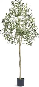 VEVOR Olijfboom Kunstmatig 60x60x155cm Kunstplant PE Kunstplanten Nep Plastic Planten in Pot Kunstbloem Geurloos Waterdicht Ideaal voor Decoratie van Slaapkamer Studeerkamer Woonkamer