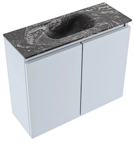 Mondiaz Ture DLux toiletmeubel 60cm clay met wastafel lava midden met kraangat