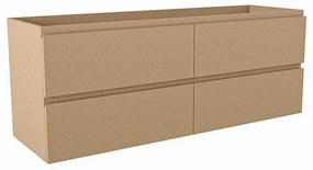 Mondiaz HAY wastafelonderkast - 130x40x50cm - 4 lades - uitsparing links - softclose - Oro M45225Oro