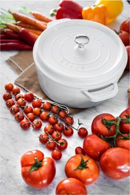 Staub La Cocotte Cocotte 26 cm / 5,25 l, Rond, Puur wit - La Cocotte - Staub