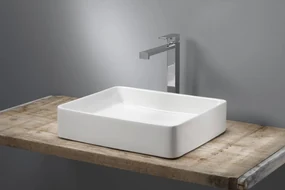 Beaux Vannes opzetwastafel rh.49,5x40,5x11,5 cm  z/overloop
