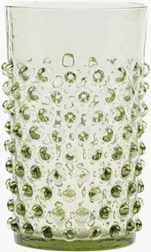 Mondgeblazen tumbler Opaline Hobnail, 6-delig