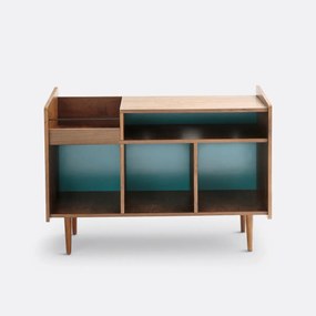 Vintage meubel voor vinylplaten, Ronda