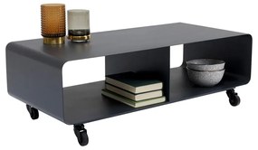 Kare Design Mobil Verrijdbaar Tv-meubel Donkergrijs - 90x42x30cm.