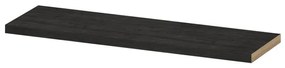 INK 35d wandplank - 120x35x3.5cm - voorzijde afgekant - tbv nis - MFC Houtskool eiken 1258813