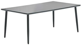 Garden Impressions Tess tuinset 5-delig donker grijs - Senna tuintafel 180x100 cm
