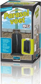 Platinum Challenger zweefparasol T1 Premium 4x3 m. - Champagne Sandstone - met ingraafvoet en hoes