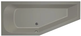 Xenz Lagoon Compact badkuip links 160x75x40cm cement