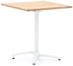 Inklapbare tafel Bellagio  | Vierkant  | Tuintafel Teakhout | 70x70cm | 2 personen | Kees Smit Tuinmeubelen