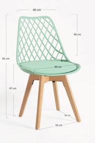 Set 4 Mima Stoelen