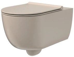 Xenz Gio randloos toilet 52cm met vortexspoeling en zitting zand mat