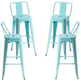 Set 4 Krukken Torix Rugleuning