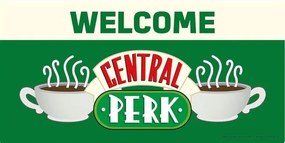 Metalen bord Friends - Welcome to Central Perk