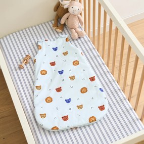 Omkeerbare katoenen perkal slaapzak, dierenprint, PETITE SAVANE