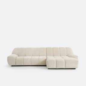 Vintage ribfluwelen hoekbank, Nuria