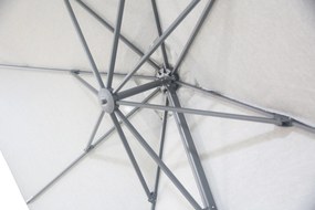 Zweefparasol  3x3m S2 Excellent (incl. voet + hoes) Grijs-antraciet Camello Luna