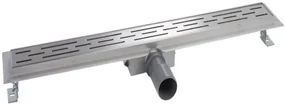 Mueller Luxa RVS douchegoot 90x7cm met flens