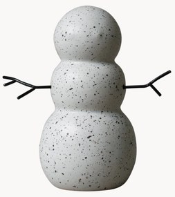 Decoratief kerstobject Snowman van keramiek