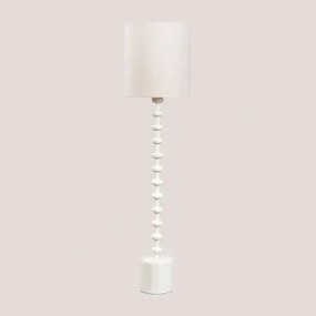 Alieta Vloerlamp Van Linnen Gardenia Wit - Sklum