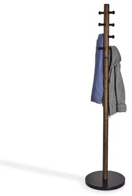 Umbra Pillar handdoekrek 40x40x168cm Rubberhout Zwart/walnoot 1005871-048