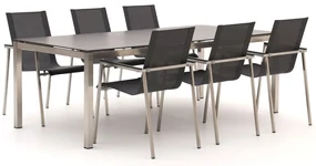 Bernstein Mainz/Freiburg 220cm dining tuinset 7-delig stapelbaar