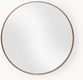Ronde wandspiegel Avery met eikenhouten lijst