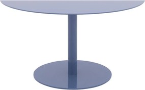 Goossens Salontafel Noah rond, metaal blauw, modern design, 60 x 35 x 60 cm